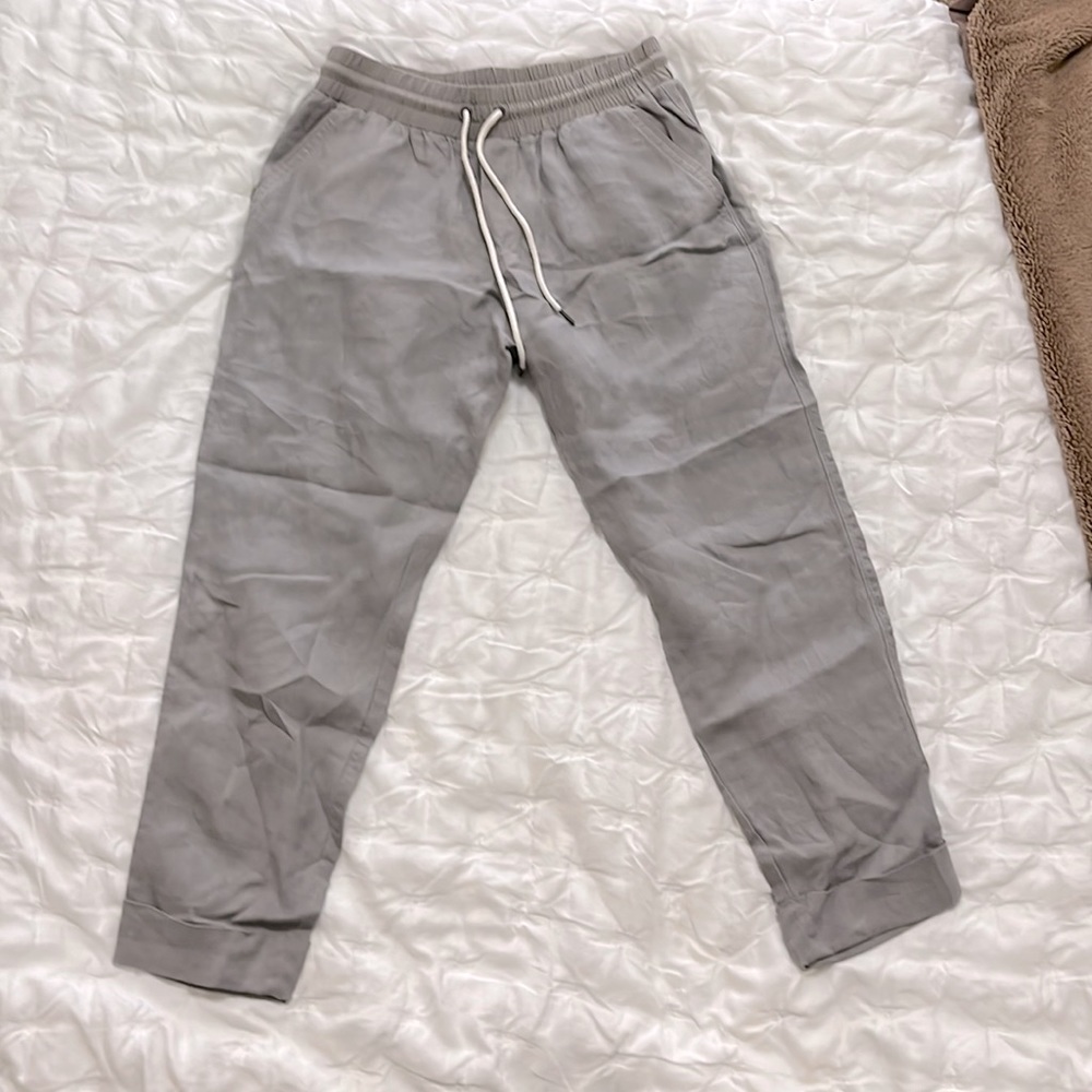 Linen Athleta pants with cuff